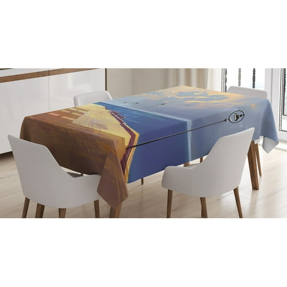 Ambesonne Fantasy Place Mats Set of 4 Watercolored Wooden Bridge Pier to The Sea Harbor Bay Coast Cloudy Day with Gull Cream Blue Washable Fabric Placemats for Dining Room Kitchen Table Decor Ambesonne Fantasy Place Mats Set of 4 Watercolored Wooden Bridge Pier to The Sea Harbor Bay Coast Cloudy Day with Gull Cream Blue Washable Fabric Placemats for Dining Room Kitchen Table Decor